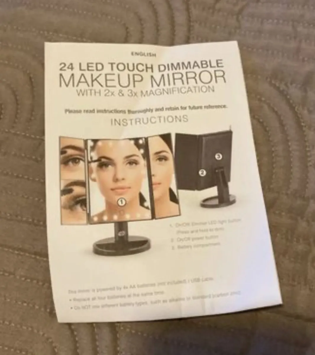 24 LED Make-Up Mirror - Image 4