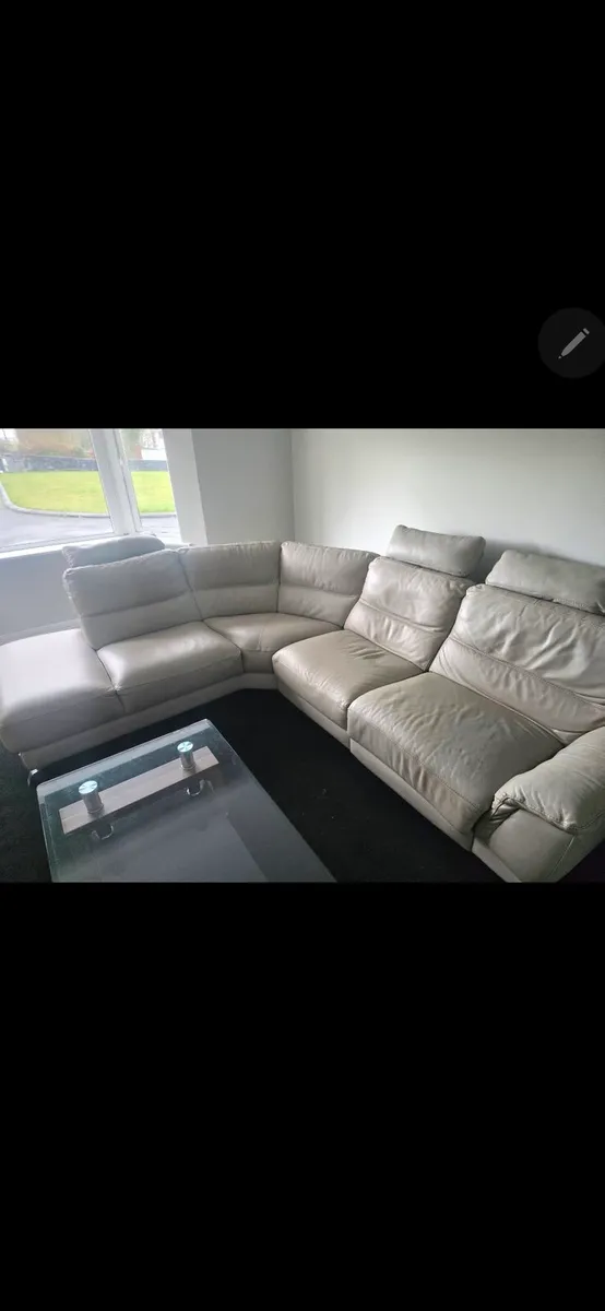 Corner Leather Sofa - Image 2