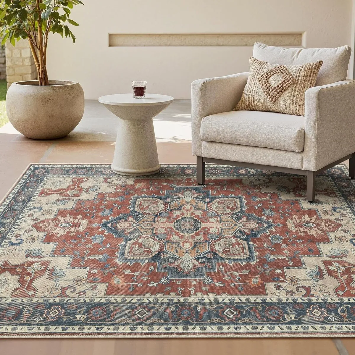Machine Washable Rugs Living Room 160x230cm - Image 1