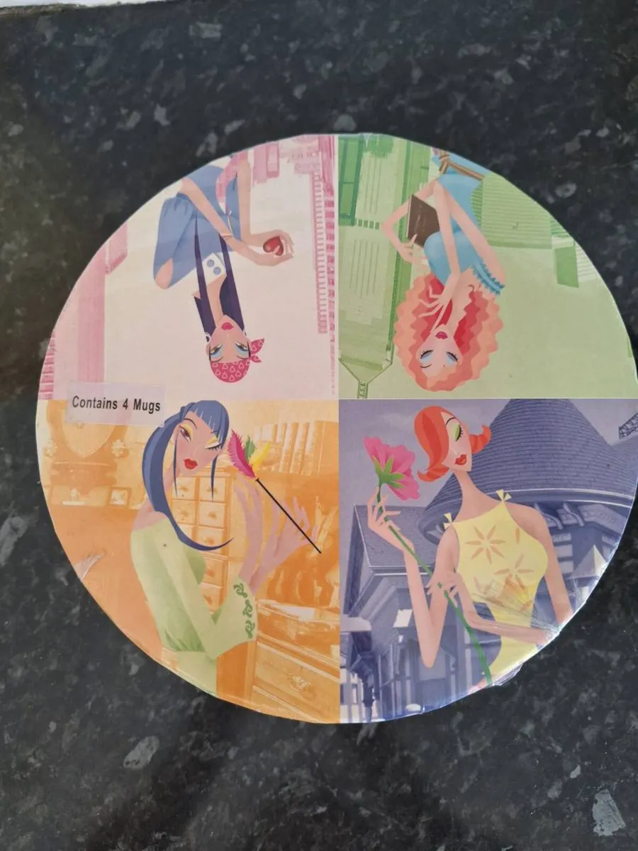 Four piece mug set - Image 1