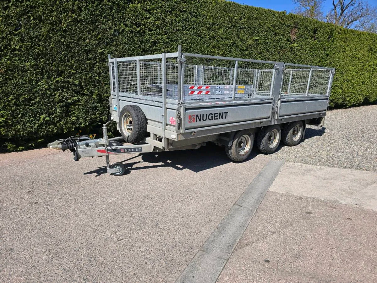 14ft nugent dropside mesh trailer fully serviced - Image 1