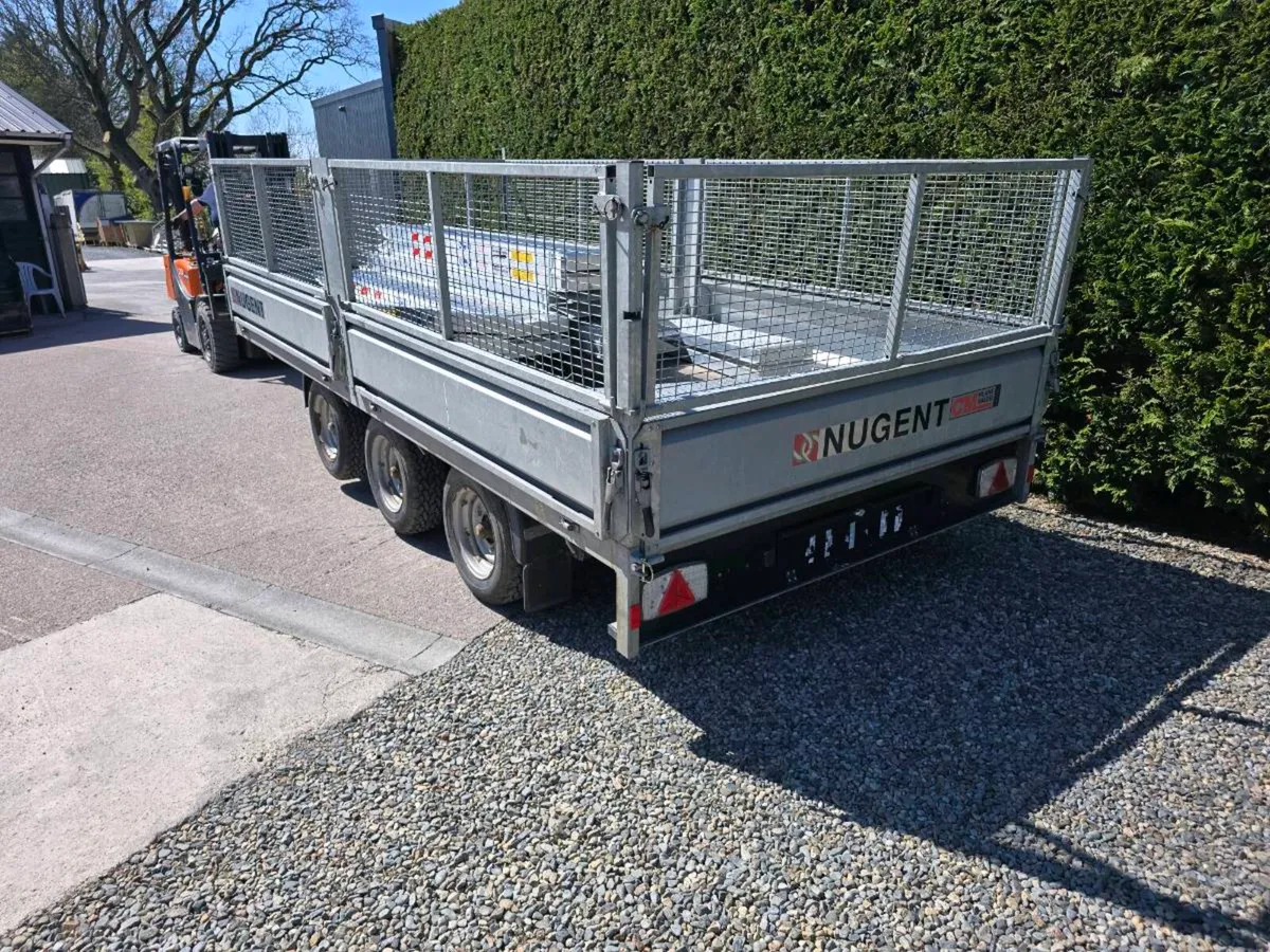 14ft nugent dropside mesh trailer fully serviced - Image 4