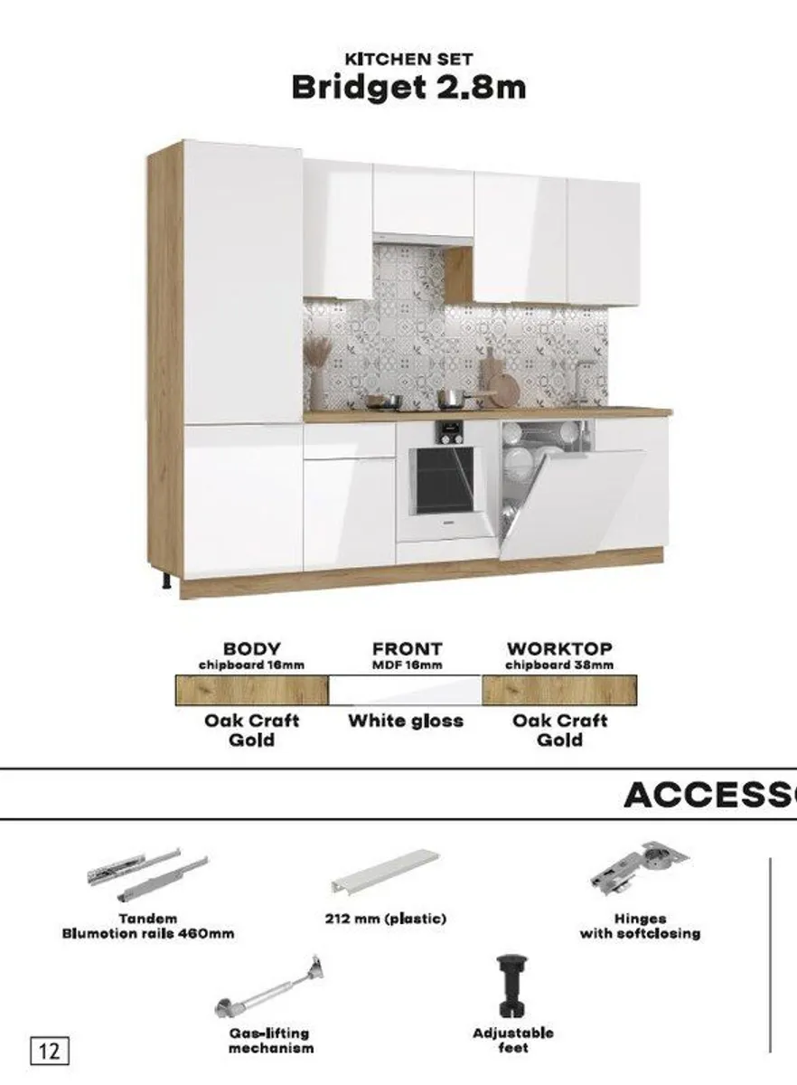 Kitchen set Bridget 2.8 m Brand new - Image 4