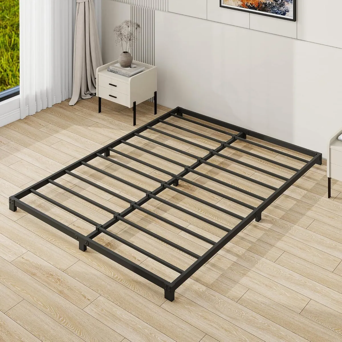 8cm Low King Size Bed frame Metal 150x200 cm 5ft - Image 3