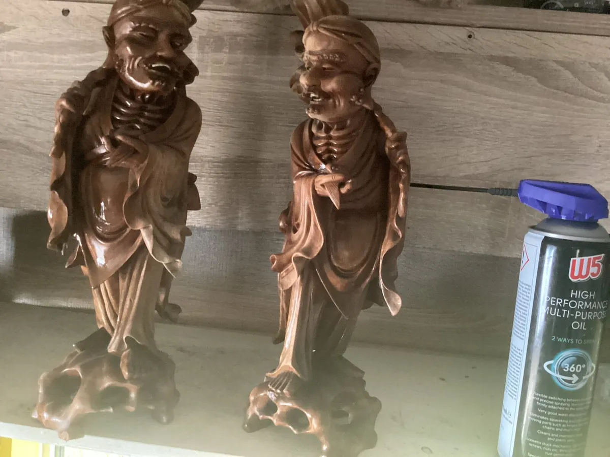 Carved Chinese figures - Image 3