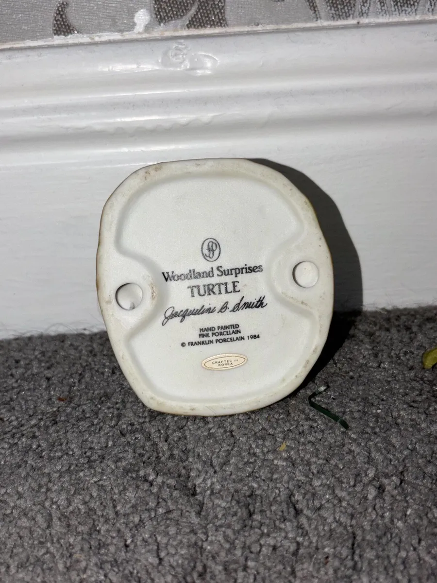 Vintage Franklin Mint Turtle Figurine - Image 4