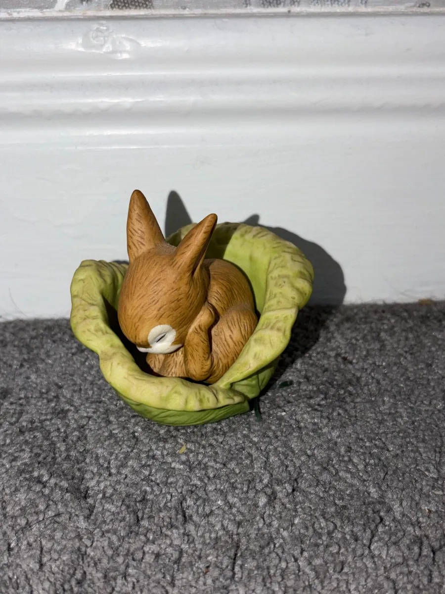 Vintage Franklin Mint Rabbit Figurine - Image 1
