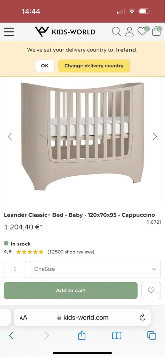 Leander cot - Image 1