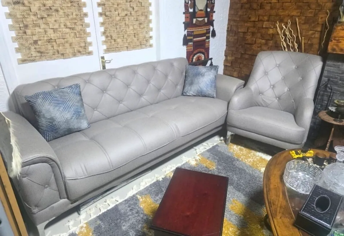Grey Sofa Set for Sale (Single + 3-Seater)