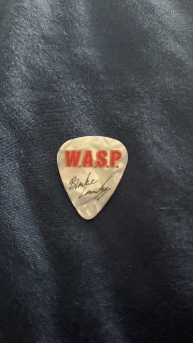 W.A.S.P. One Alive 2025 World Tour guitar pick - Image 1