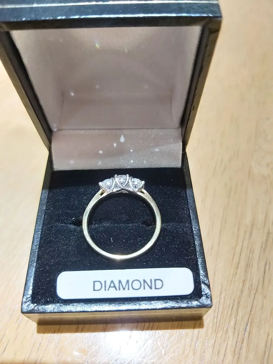 3 Stone Diamond Engagement Ring - Image 2