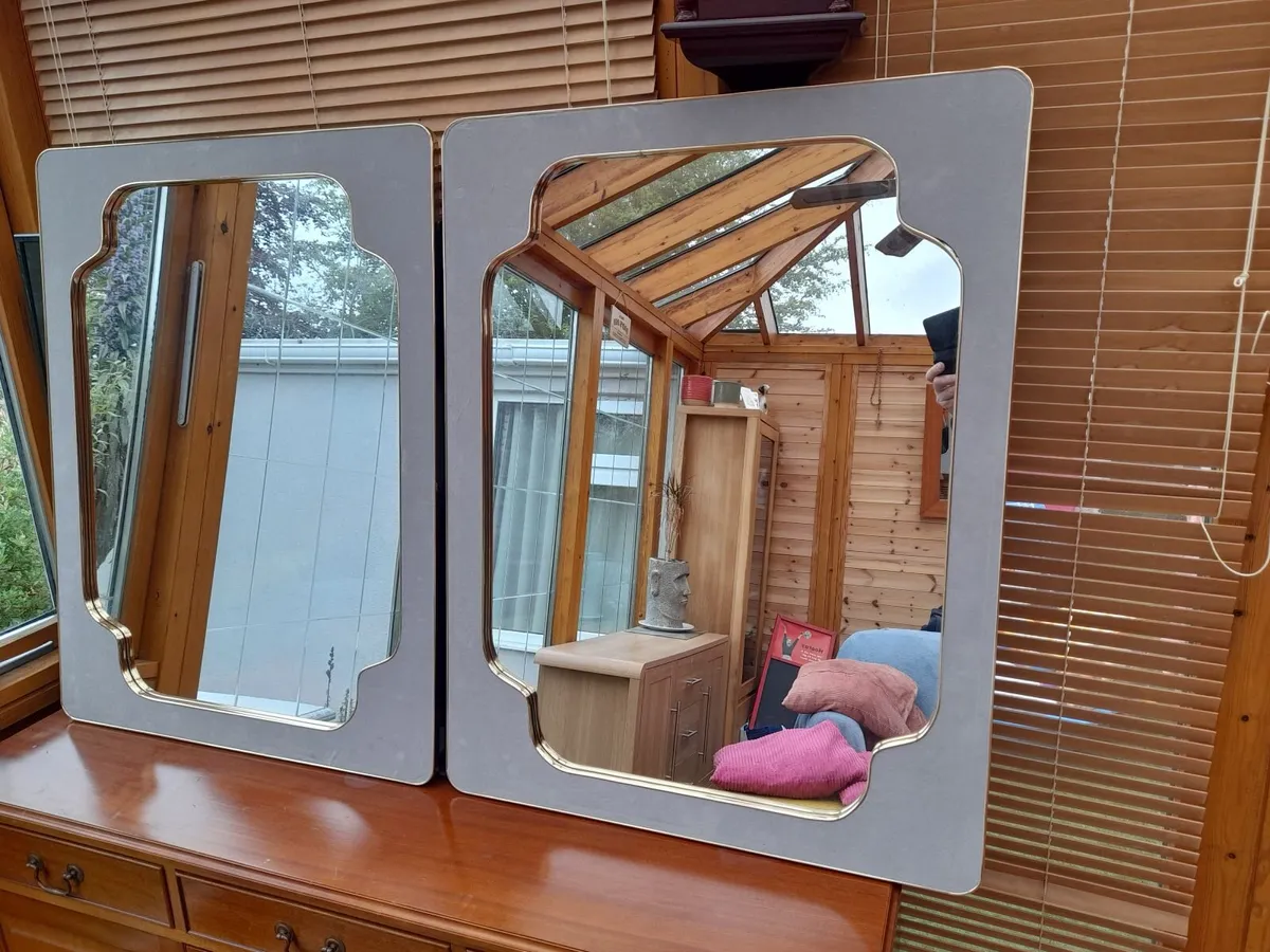 2 Large Velvet Mirrors - Brand New - Only 100 - Image 1