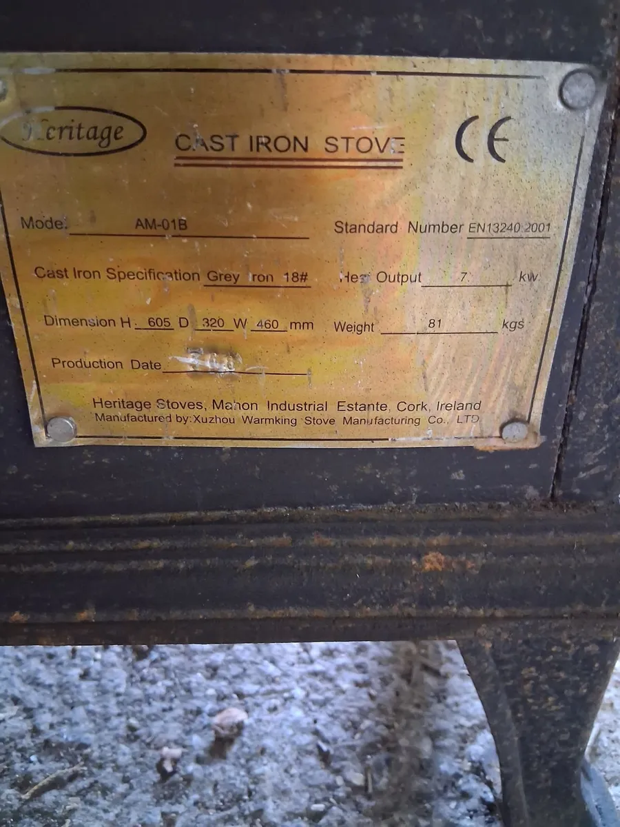 7kw heritage cast iron stove - Image 4
