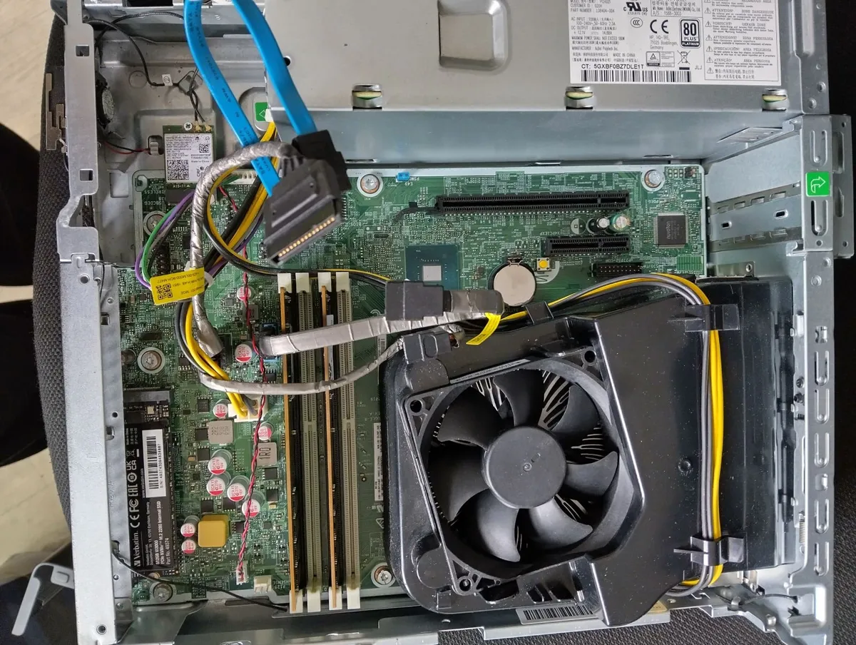 HP ProDesk 600 G5 SFF (i5 9th Gen) and power cable - Image 4