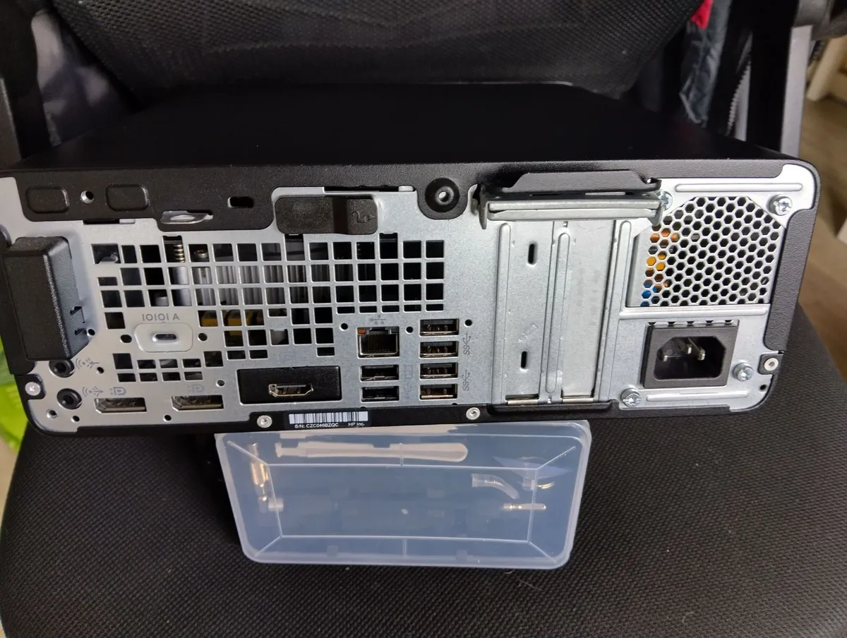 HP ProDesk 600 G5 SFF (i5 9th Gen) and power cable - Image 3