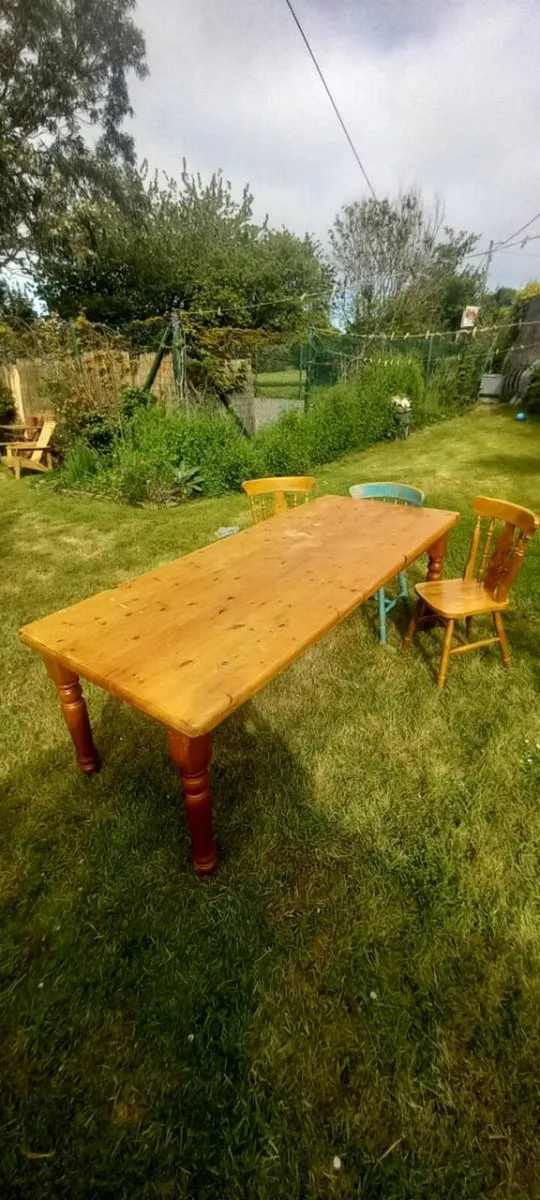 8x Seater Pine Dining Table - Image 1