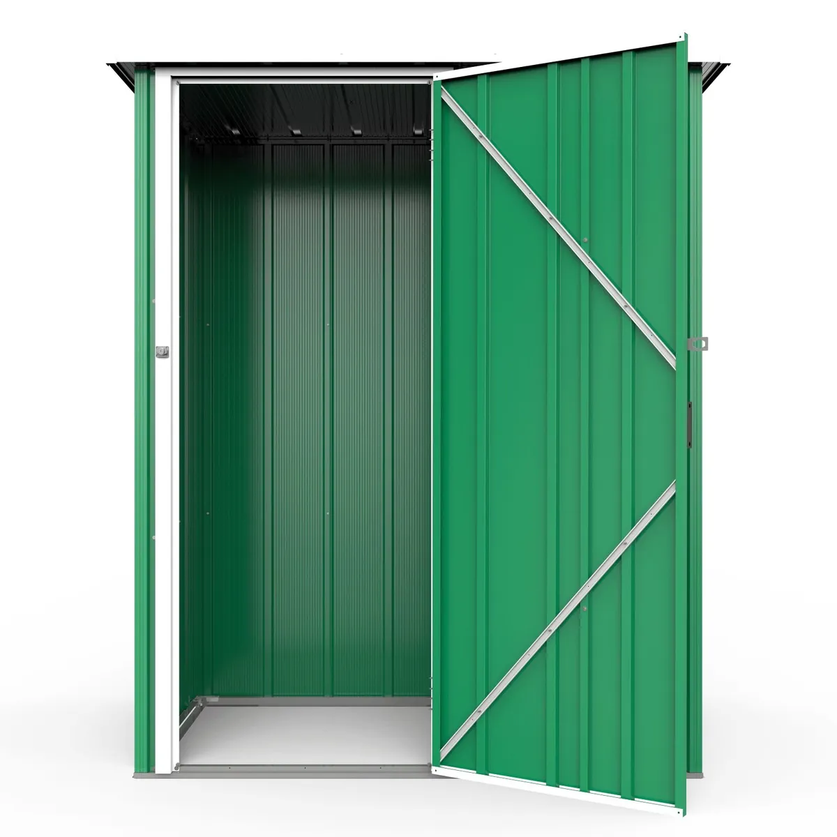5×3 Easy-Store Steel Garden Shed – Green or Grey - Image 1