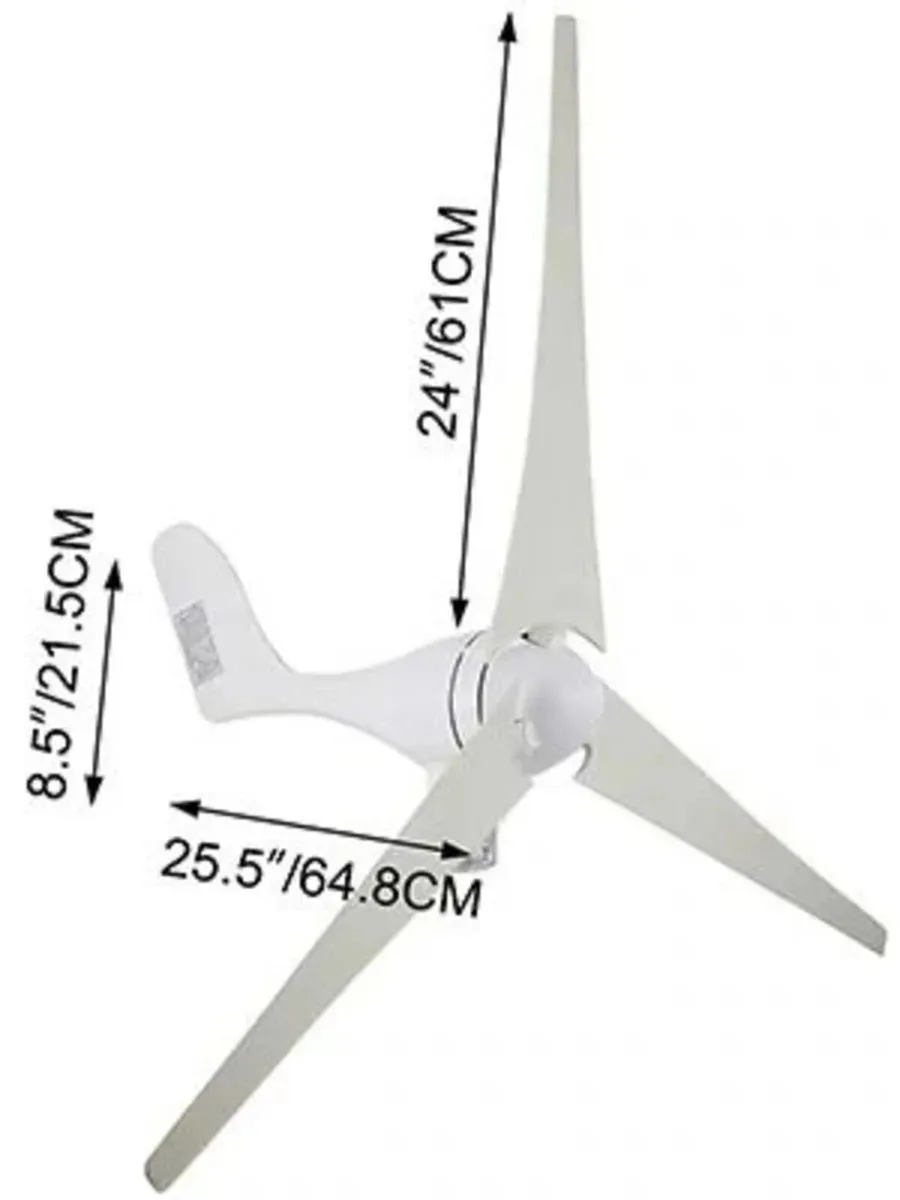 Wind Turbine Generator 500W Home Power System - Image 2
