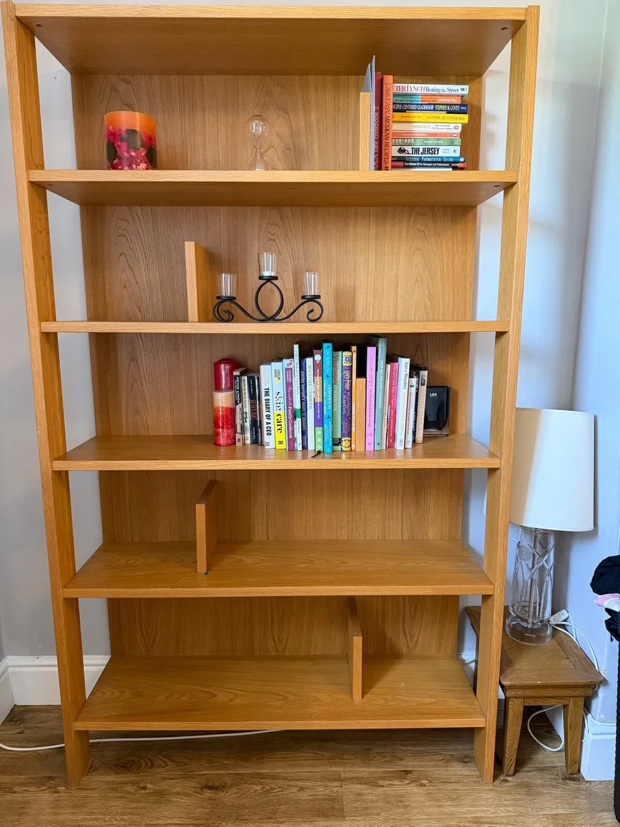 Solid Oak Bookcase - Image 1