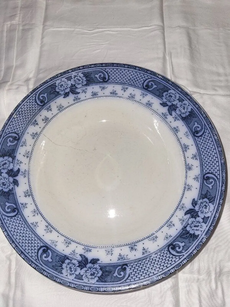Flow Blue Soup Bowls - Image 1