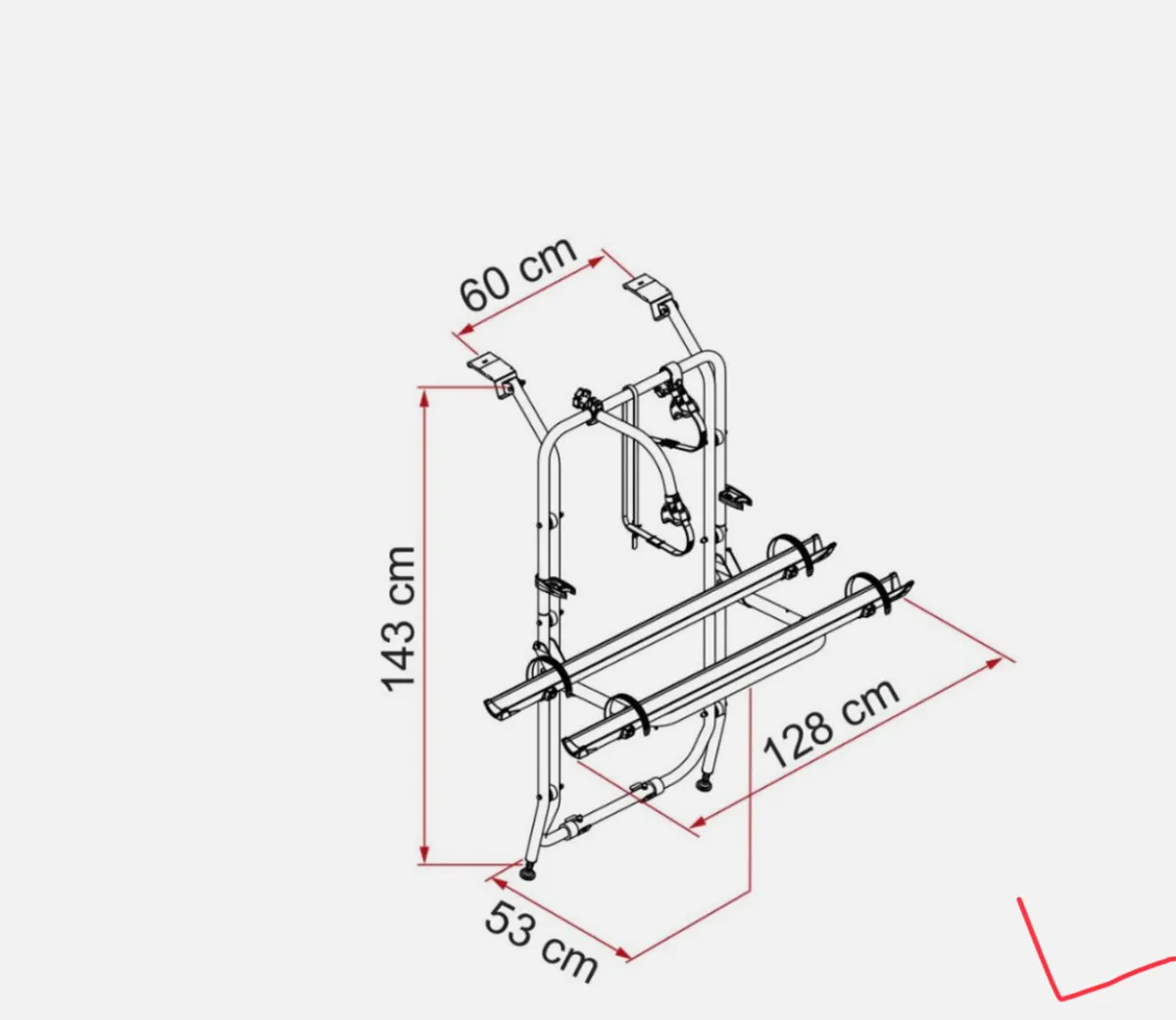 NEW Fiamma Carry-Bike Rack for Renault Trafic - Image 2