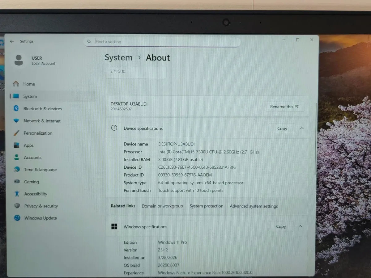 Lenovo ThinkPad T570 15.6" Intel i5 7th Gen | 8GB - Image 3