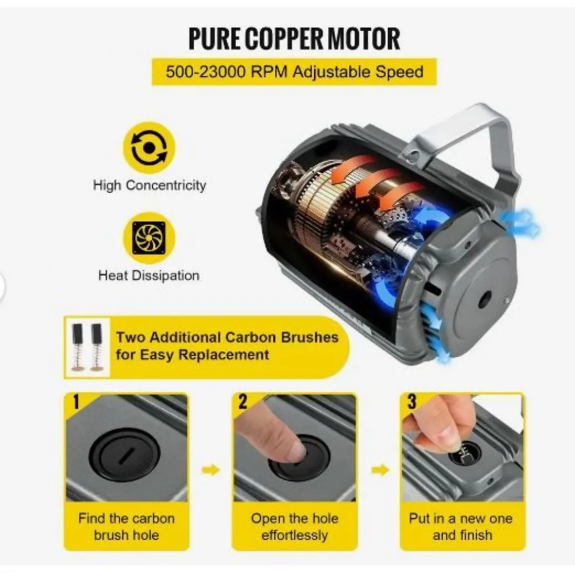 Flex Shaft Grinder 780W Rotary Tool - Image 3