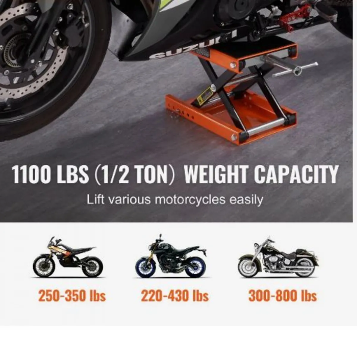 Motorcycle Scissor Jack Lift 499.5 kg - Image 2