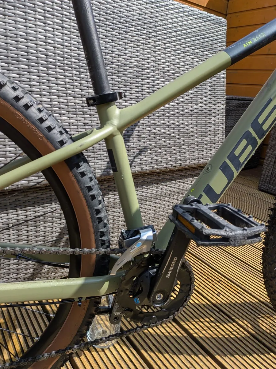 CUBE Aim Race - Olive Green - XS - 27.5" Wheels - Image 4