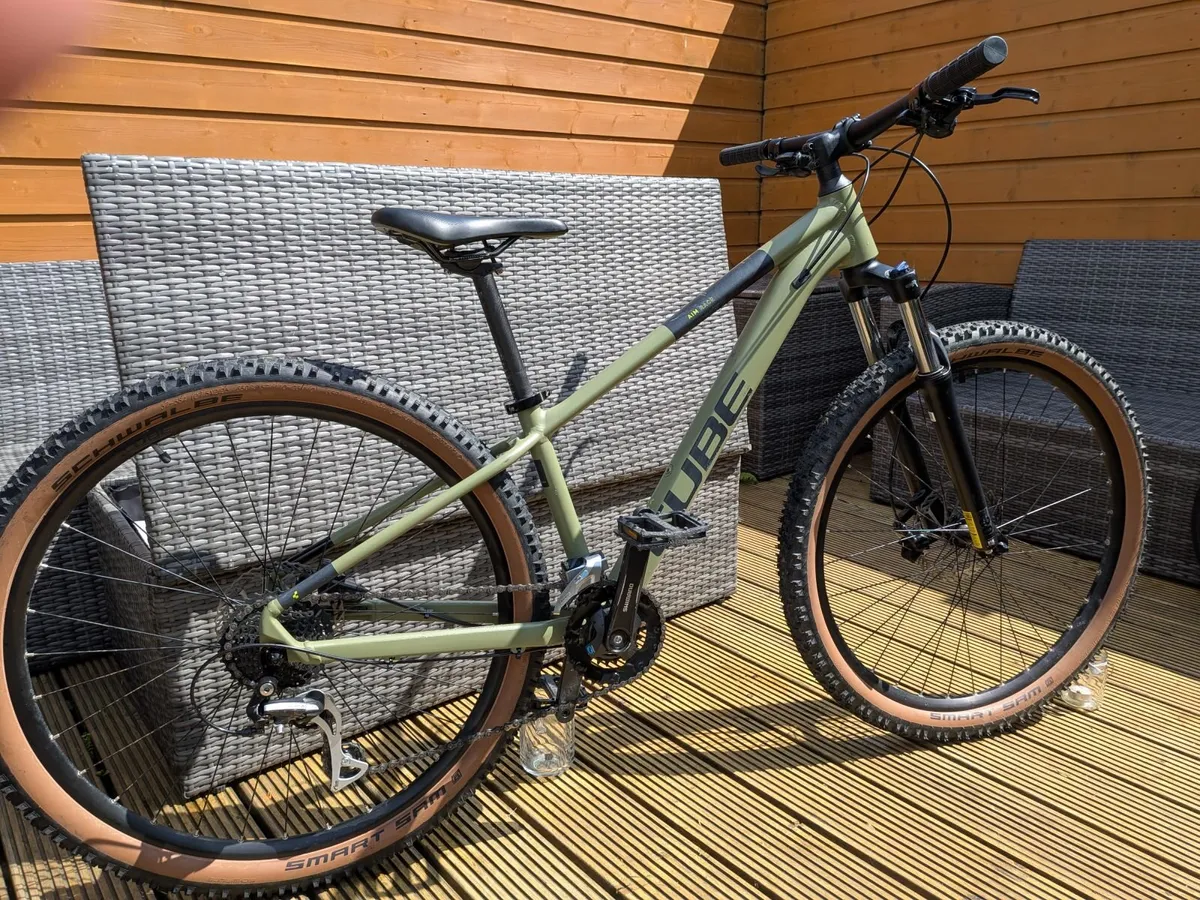 CUBE Aim Race - Olive Green - XS - 27.5" Wheels - Image 1