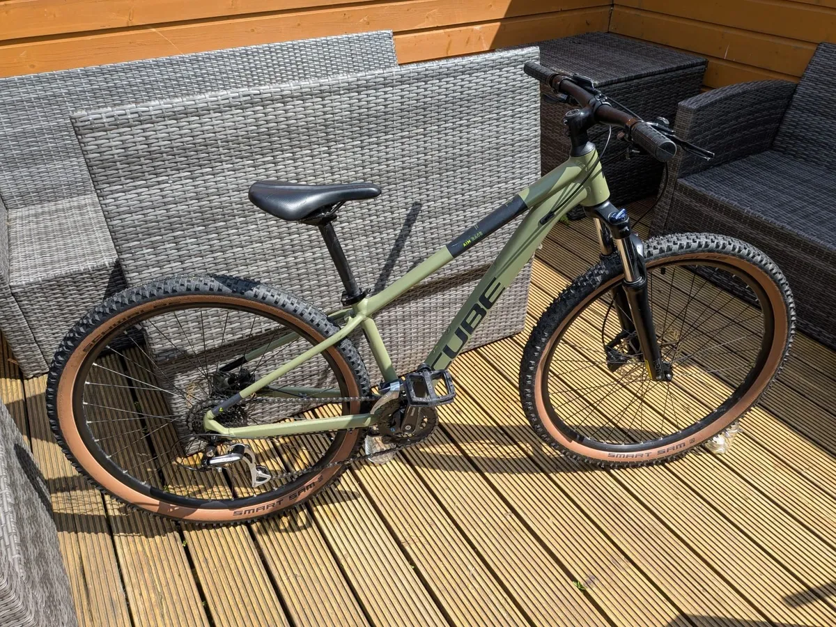 CUBE Aim Race - Olive Green - XS - 27.5" Wheels - Image 2