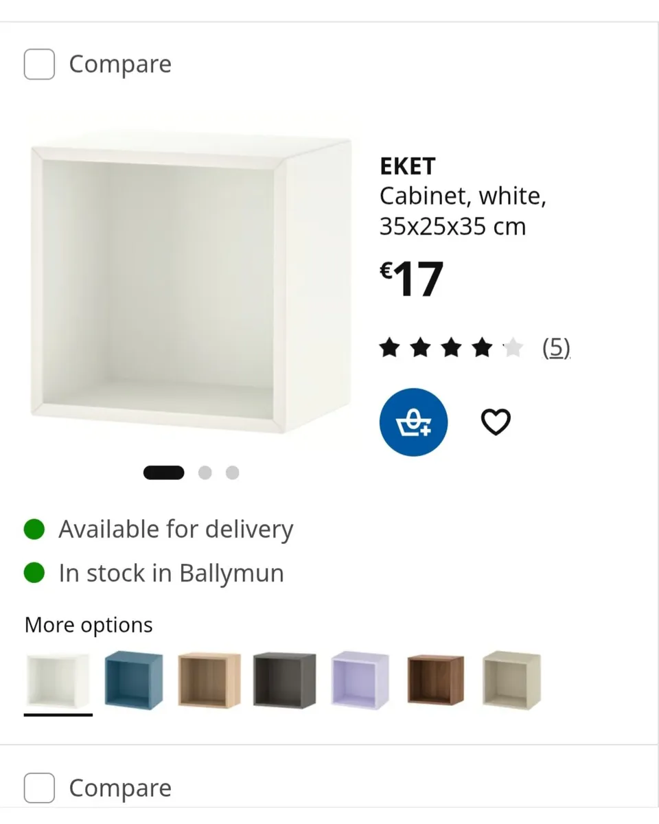 IKEA Eket wall storage cubes - Image 1