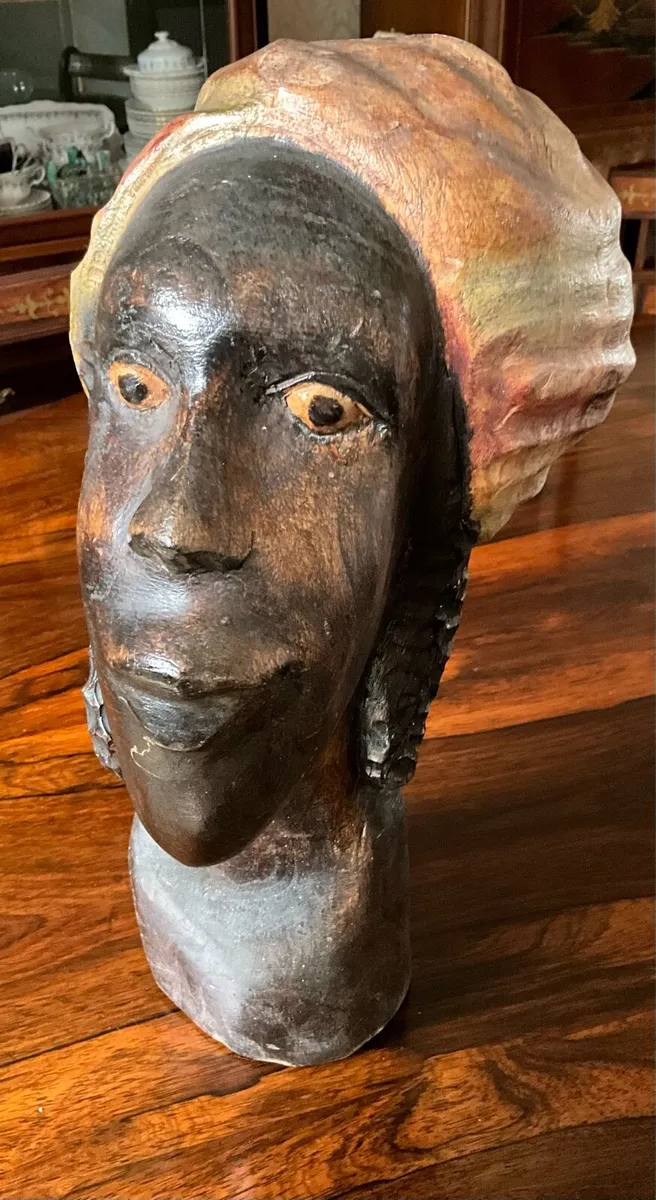 Vintage African Ebony Carving - Image 1