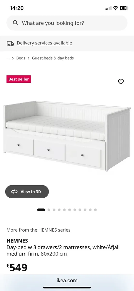 Hemnes day bed - Image 1