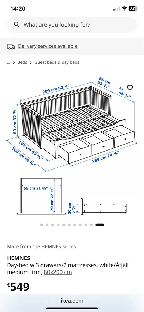 Hemnes day bed - Image 2