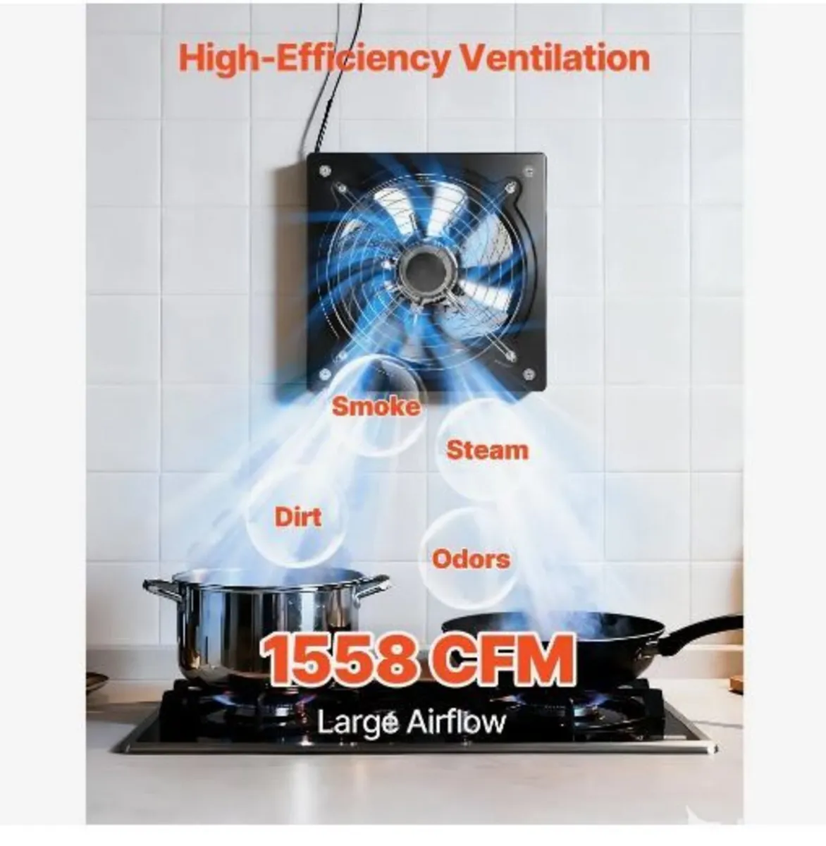 30.5 cm Exhaust Fan, 1558 CFM High Velocity - Image 2