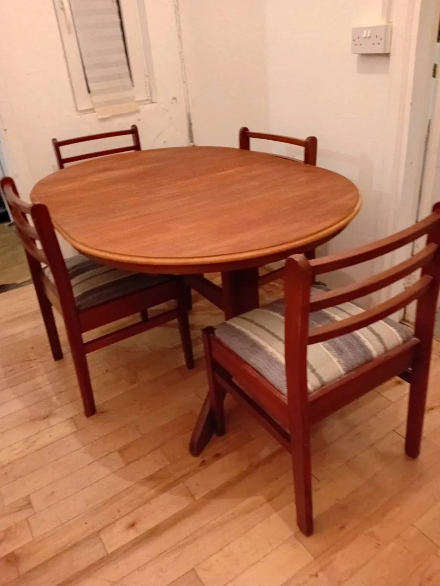 mid century teak dining set - Image 4