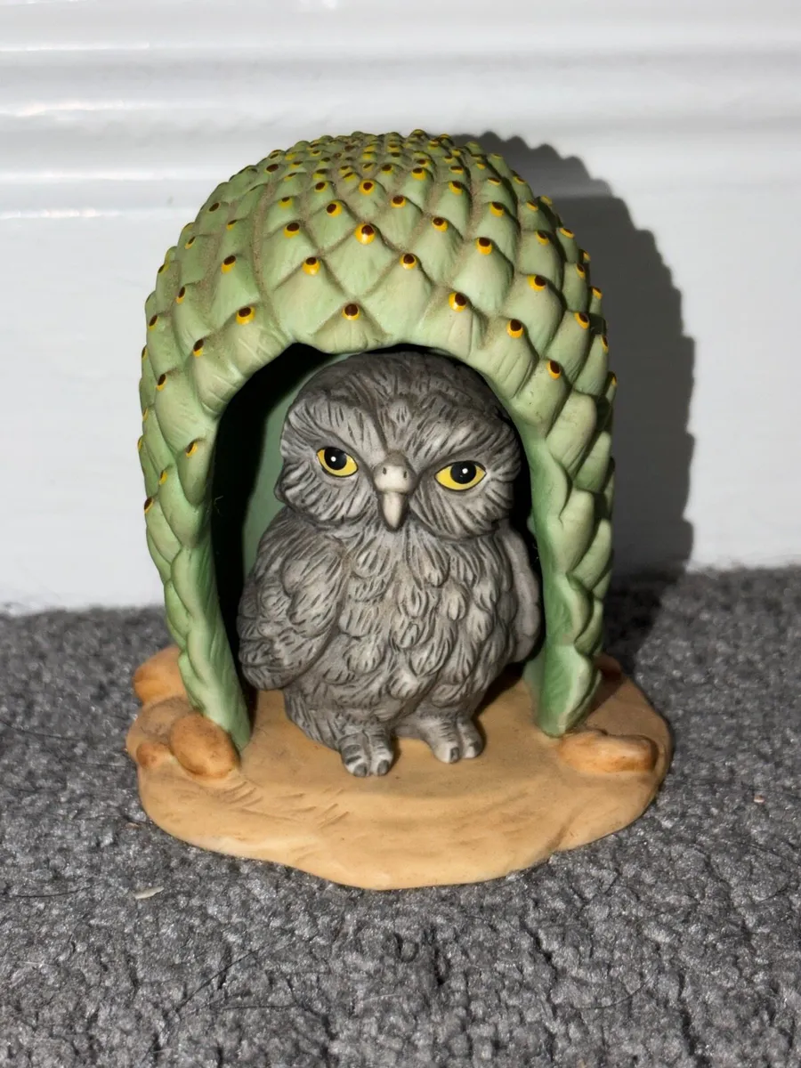 Vintage Franklin Mint Owl Figurine - Image 1