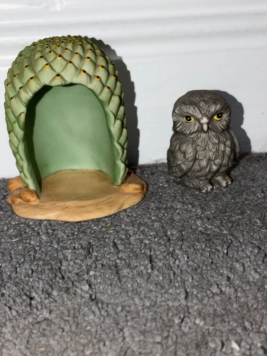 Vintage Franklin Mint Owl Figurine - Image 2