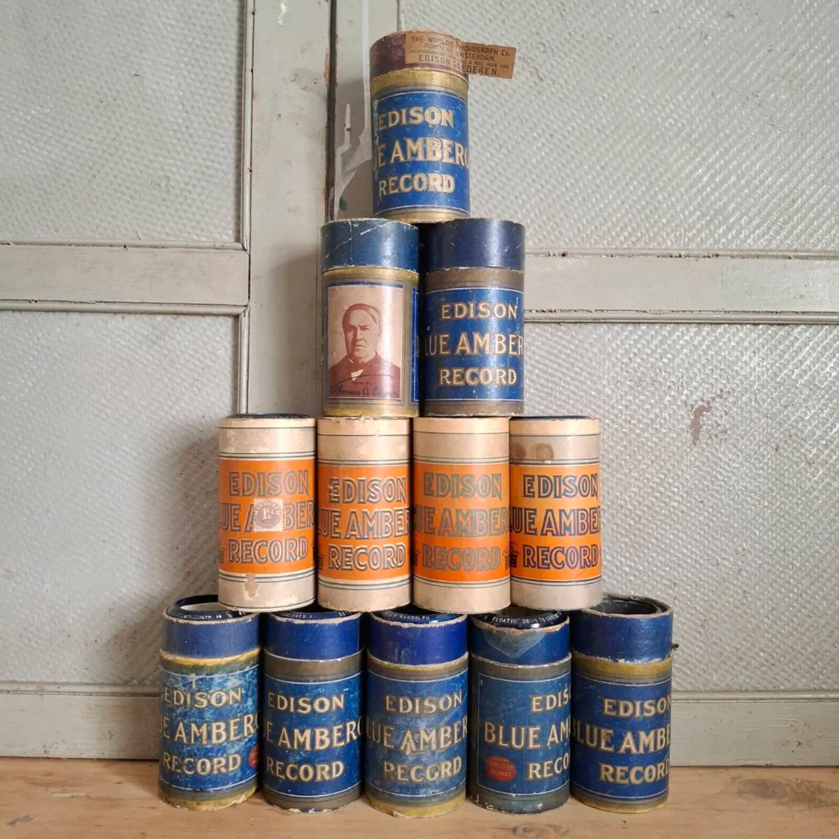Edison Blue Amberol Record Cylinders - Image 1