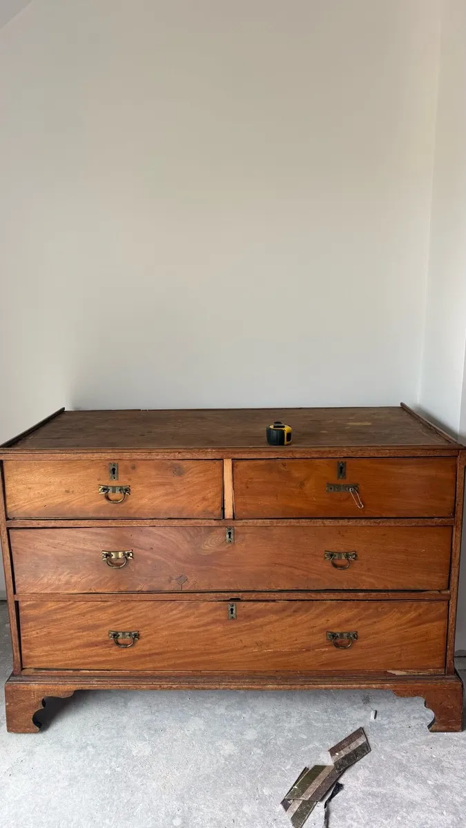 Antique linen press - Image 2