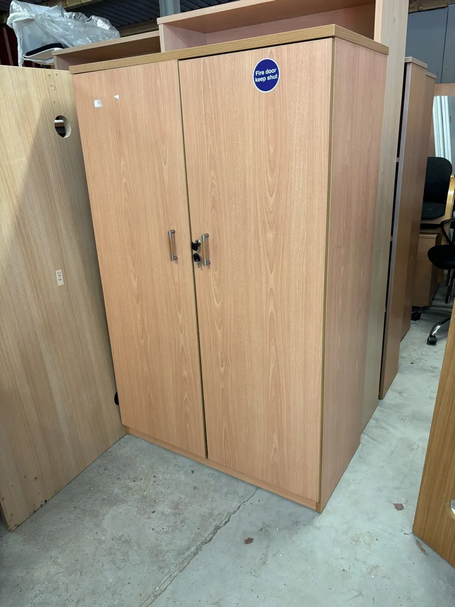 Beech storage cabinets - Image 1