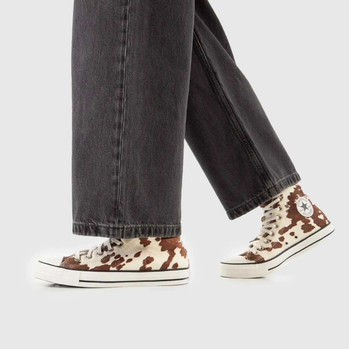 Converse Cow Print: Size 6 - Image 1
