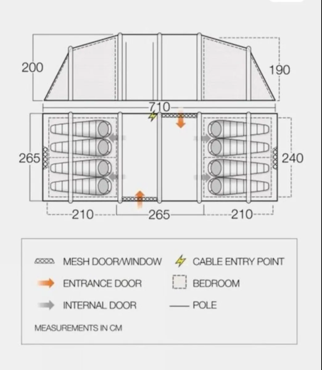 Castlewood Family Vango Air tent 800XL - Image 3