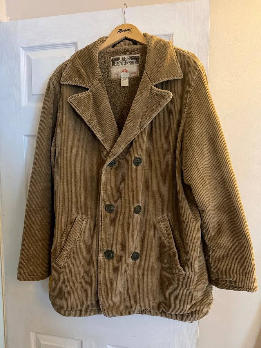 Vintage diesel cord peacoat - Image 1