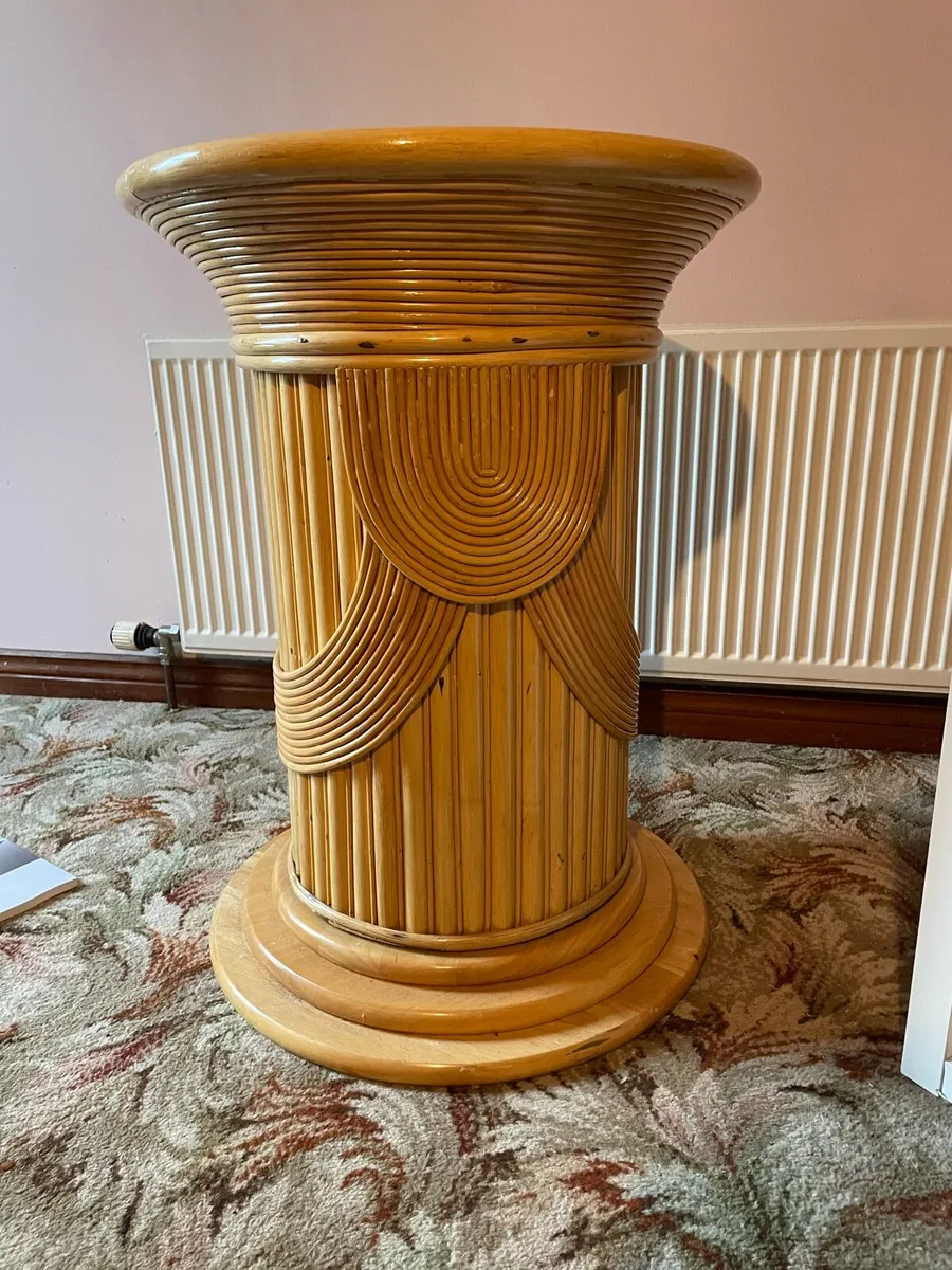 2 Unique Bamboo plinths - Image 1