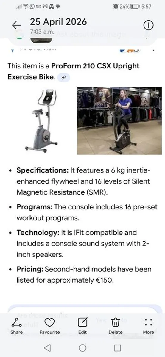exercise bike - Image 4