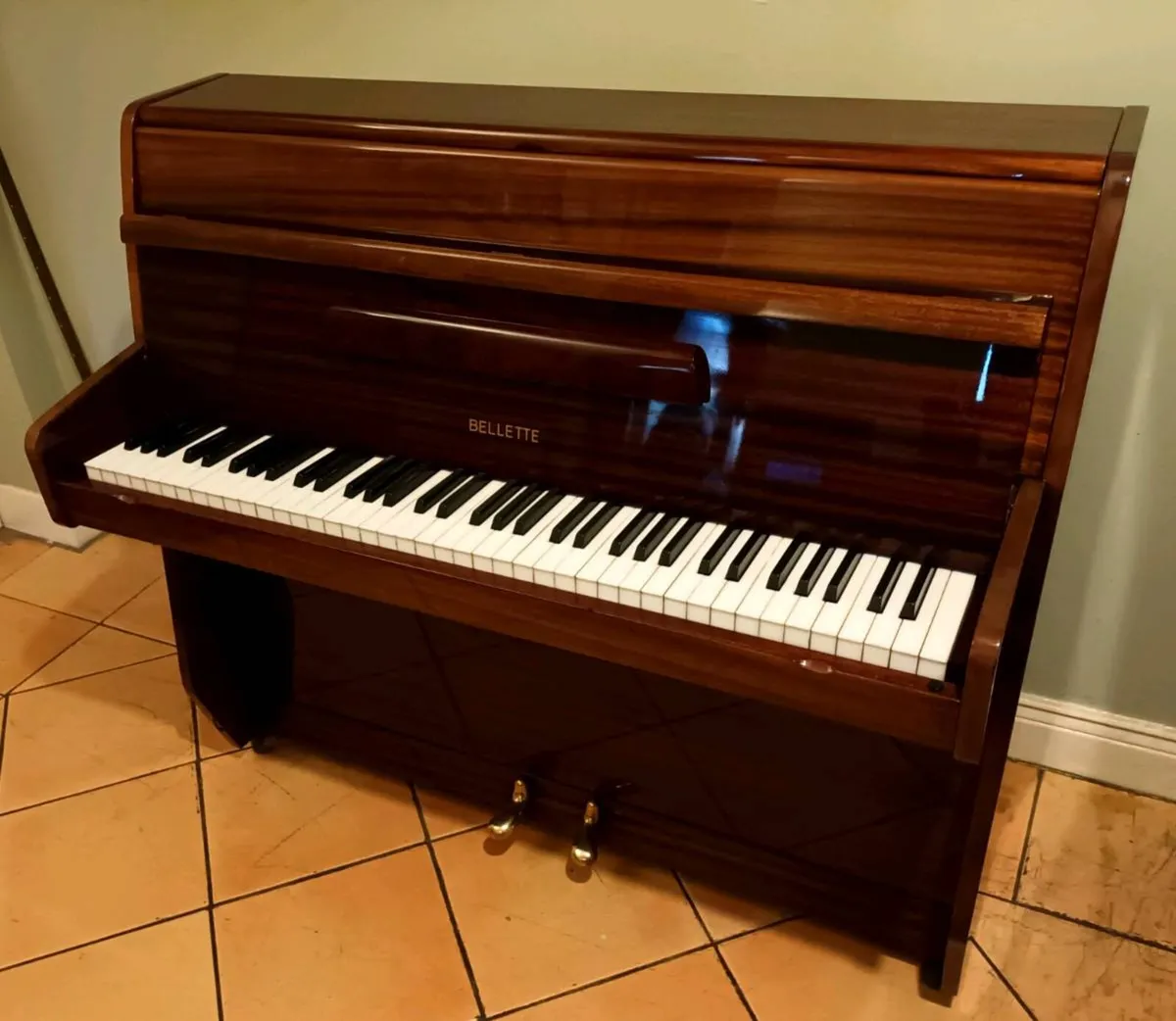 Miniature Piano | Restored | Mahogany - Image 3