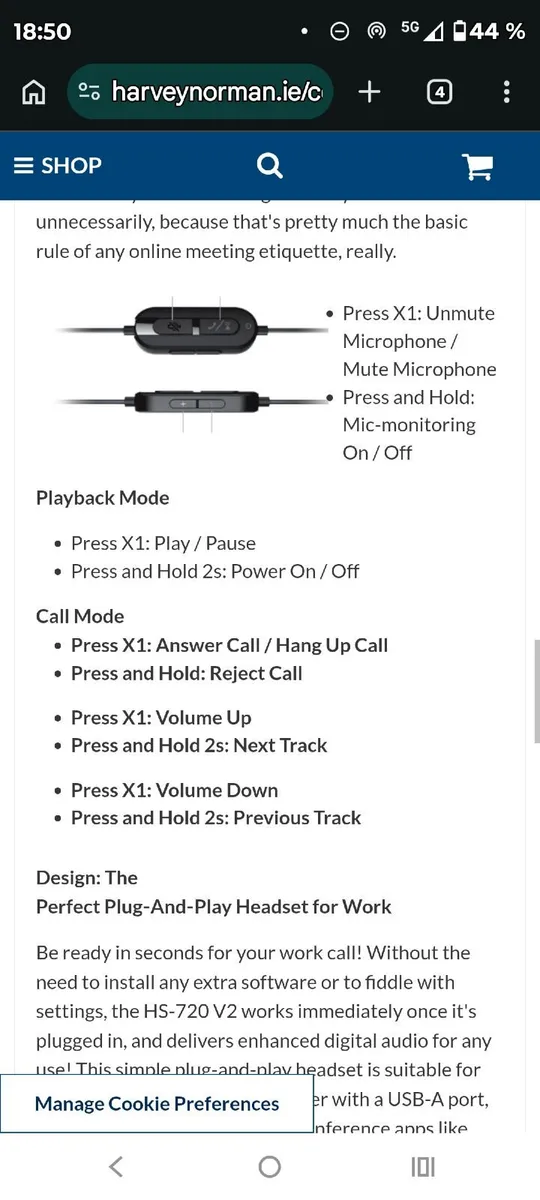 Headset Creative HS-720, USB for computer, on-ear, - Image 4