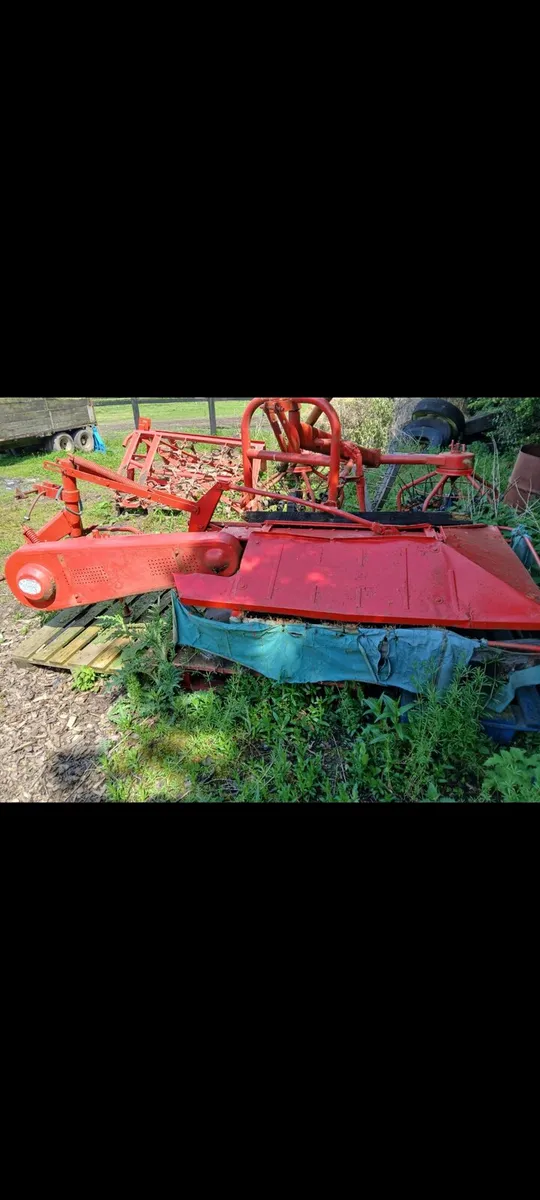 Hay rake and mower - Image 1
